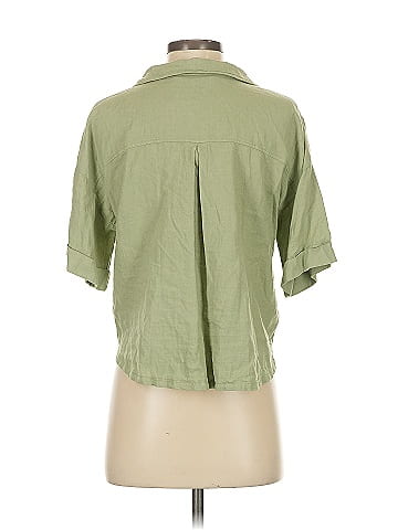 Zara 3/4 Sleeve Button-Down Shirt (view 2)