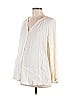 Isabel Maternity 100% Rayon Ivory Long Sleeve Blouse Size L - photo 1