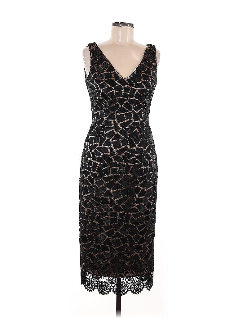 David Meister 100% Polyester Black Cocktail Dress Size 6 - photo 1