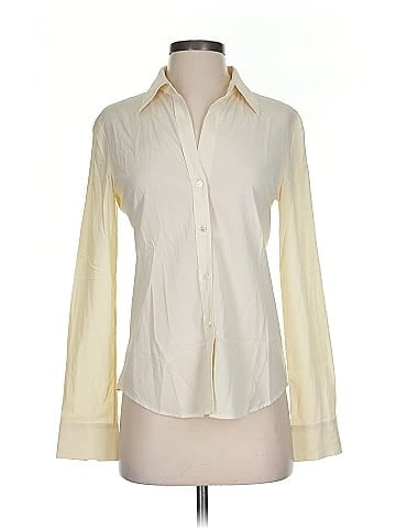 Theory Long Sleeve Silk Top (view 1)