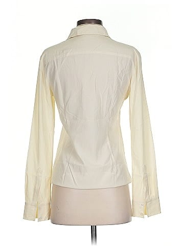 Theory Long Sleeve Silk Top (view 2)