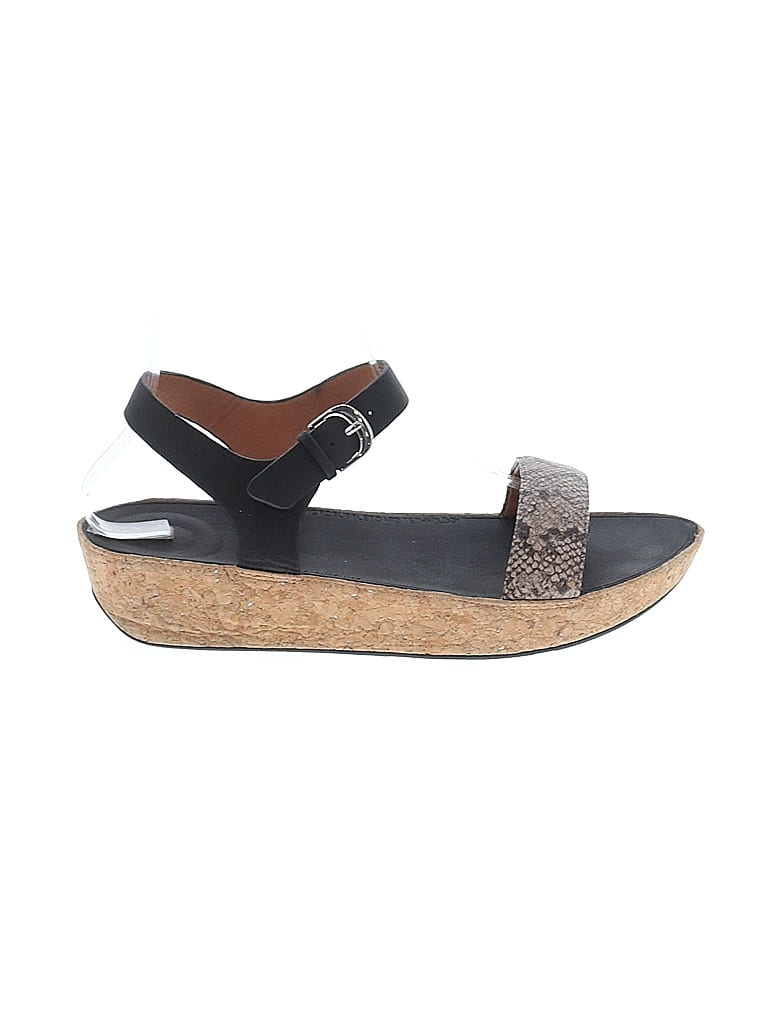 FitFlop Black Gray Sandals Size 8 - photo 1