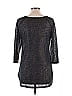 Wallflower 100% Polyester Black 3/4 Sleeve Top Size L - photo 2