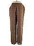 Talbots 100% Wool Plaid Brown Wool Pants Size 14 - photo 2