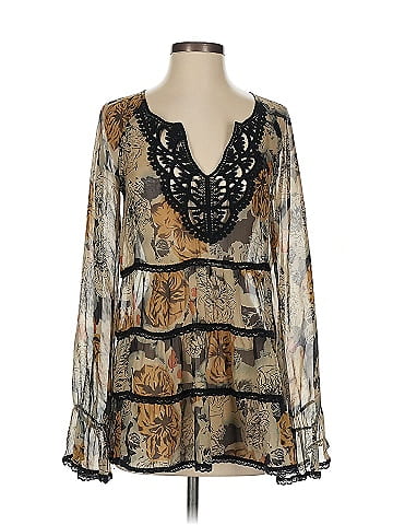 Assorted Brands Long Sleeve Silk Top (view 1)