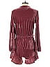 Fraiche by J 100% Polyester Metallic Burgundy Pink Romper Size S - photo 2
