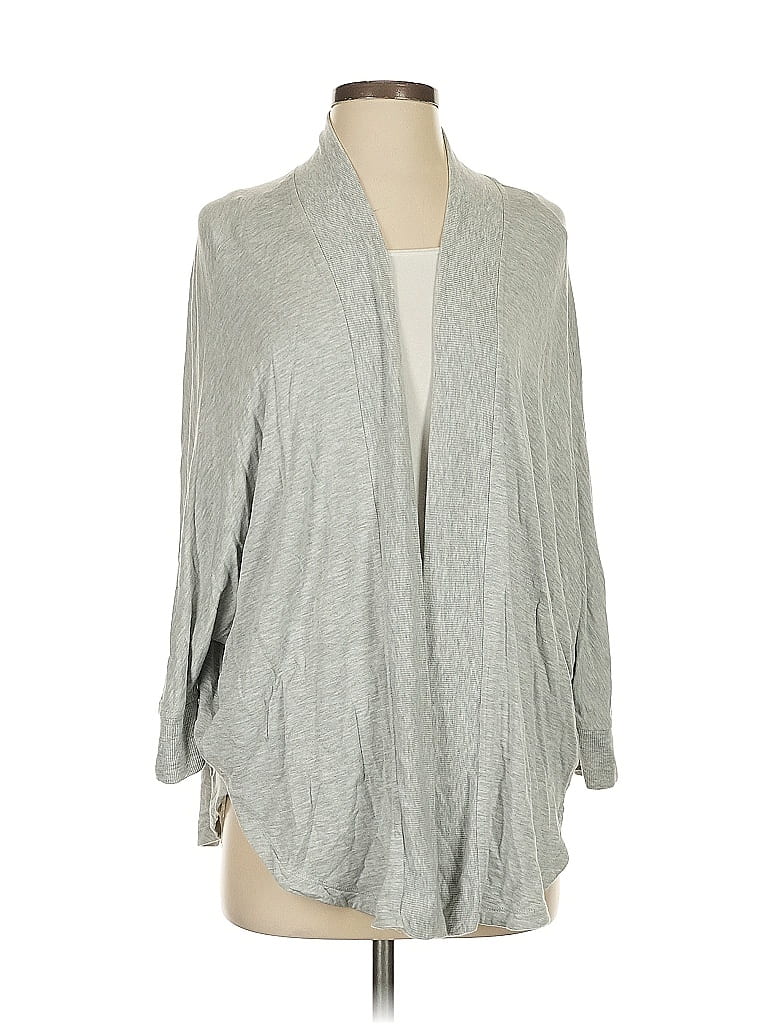 Pre-owned Ann Taylor Loft Outlet Cardigan Sweater In Gray