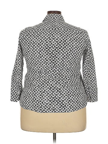 Foxcroft 3/4 Sleeve Button-Down Shirt (view 2)