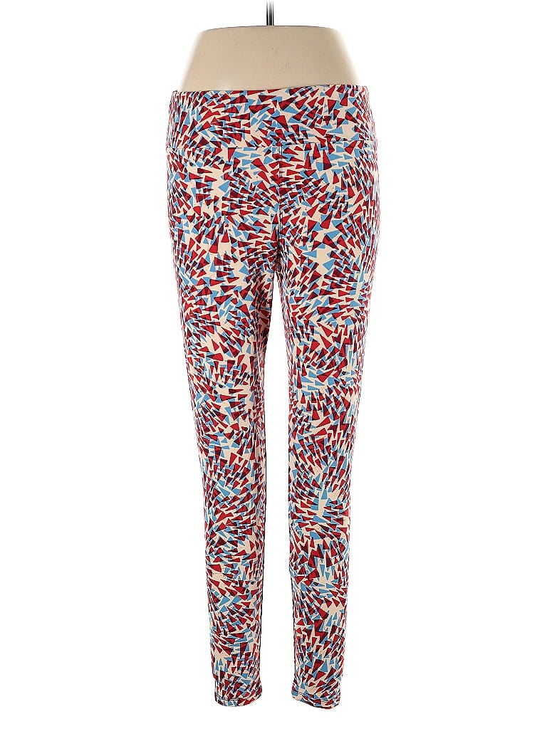 Pre-owned Lularoe Active Pants In Red