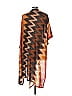IMAN Chevron-herringbone Brown Poncho Size L - photo 2