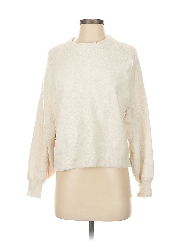 Pre-owned Aerie Pullover Sweater In White