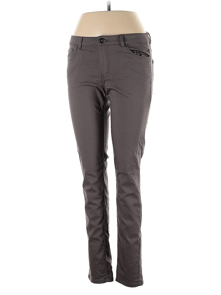 Pre-owned H&m Casual Pants In Gray