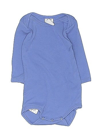 Petit Bateau Long Sleeve Onesie (view 1)