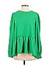 Pomander Place 100% Polyester Green Long Sleeve Blouse Size S - photo 1