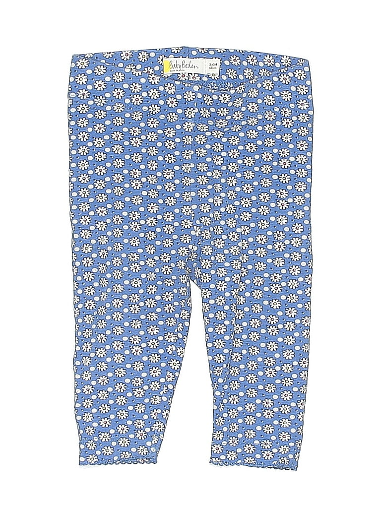 Baby Boden 100% Cotton Hearts Blue Casual Pants Size 3-6 mo - photo 1