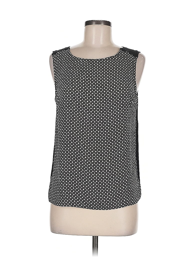Pre-owned Ann Taylor Loft Sleeveless Blouse In Black