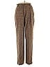 CasaBlanca Houndstooth Brown Wool Pants Size 4 - photo 1