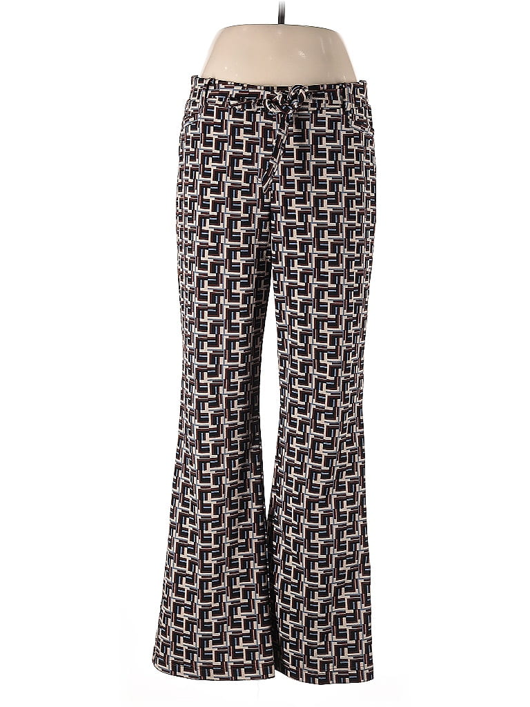 Soho Graphic Maroon Black Casual Pants Size L - photo 1