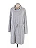 Lou & Grey for LOFT Gray Casual Dress Size L - photo 1