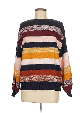 Woven Heart Pullover Sweater (view 1)