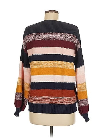 Woven Heart Pullover Sweater (view 2)