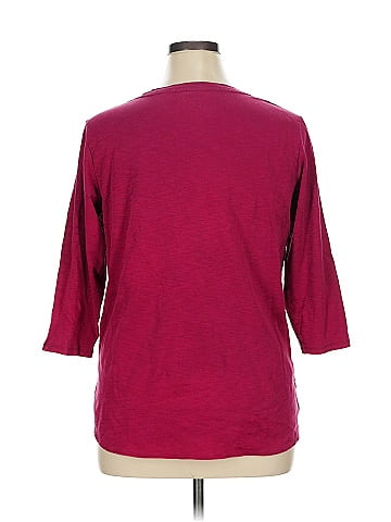 KIRKLAND Signature 3/4 Sleeve T-Shirt (view 2)