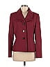 Le Suit 100% Polyester Burgundy Blazer Size 8 - photo 1