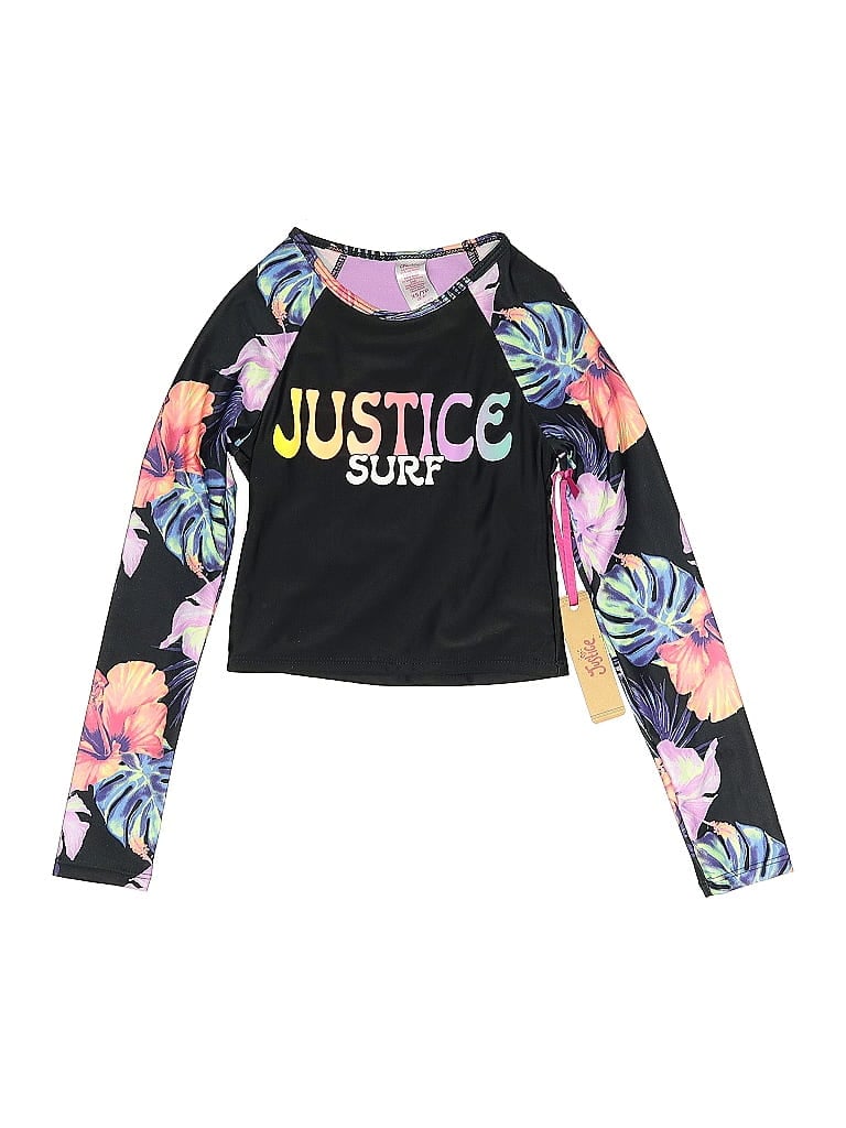 Justice Black Long Sleeve T-Shirt Size XS (big kids) - photo 1