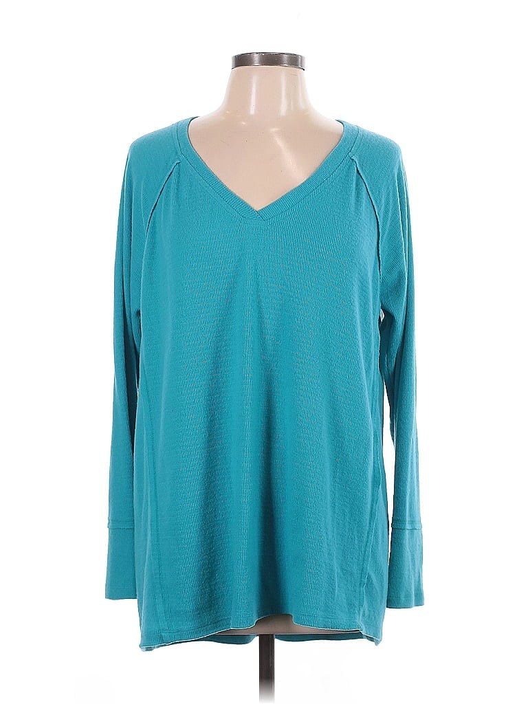 Wildfox Teal Pullover Sweater Size L - photo 1