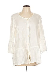 Flax 3/4 Sleeve Button Down Shirt