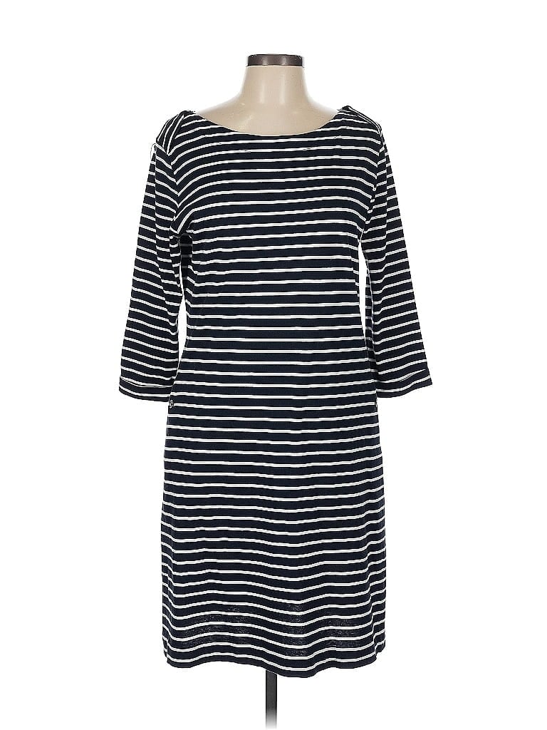 Barbour Stripes Blue Casual Dress Size 8 - photo 1