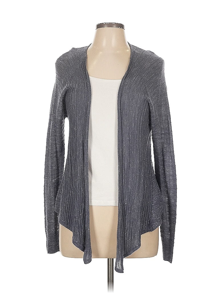 Pre-owned Lucky Brand Cardigan Sweater In Gray