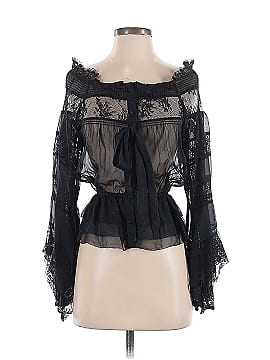 Robert Rodriguez 3/4 Sleeve Silk Top