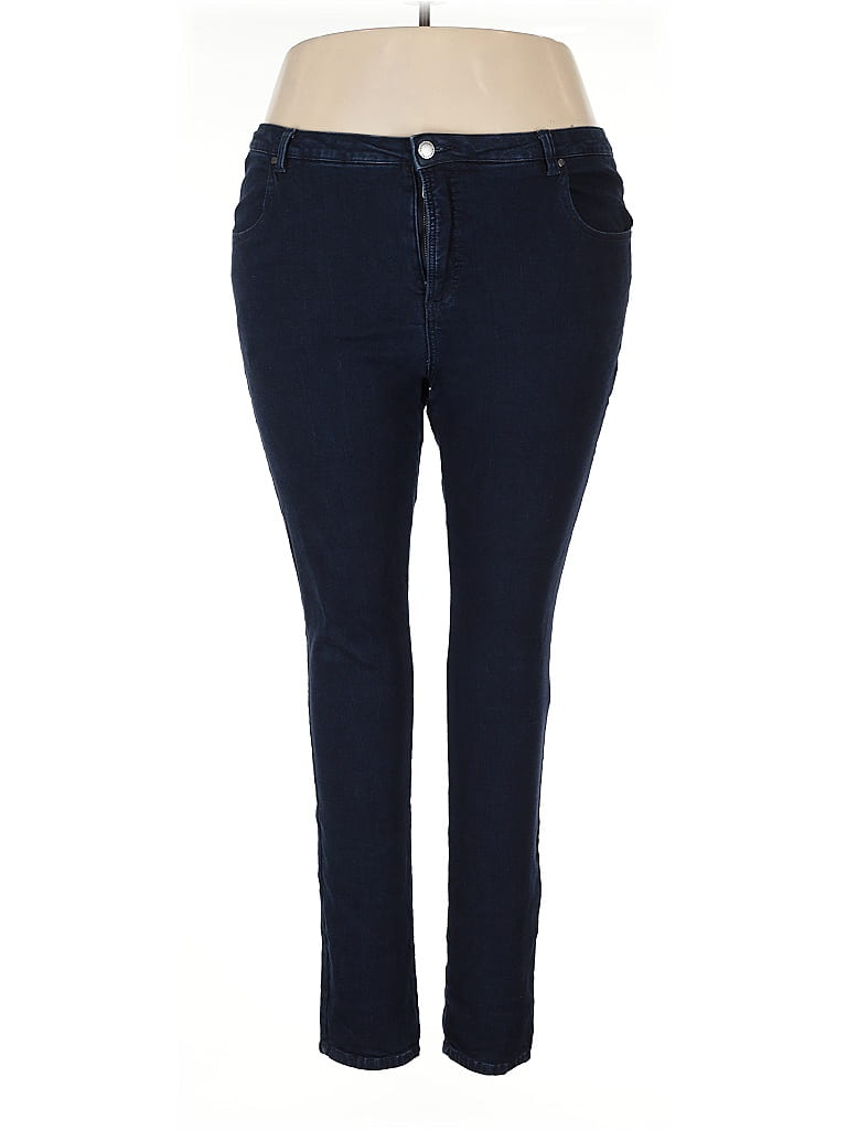 Universal Standard Chevron-herringbone Blue Jeggings Size 22 - photo 1