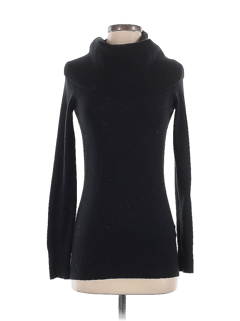 Pre-owned French Connection Turtleneck Sweater In Black