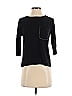 Zara W&B Collection Black 3/4 Sleeve T-Shirt Size S - photo 1