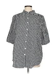 Woman Within Short Sleeve Button Down Shirt