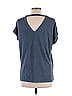 Ann Taylor LOFT Outlet Blue Short Sleeve Top Size L - photo 2