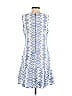 Sail to Sable 100% Cotton Argyle Blue Casual Dress Size XS - photo 2