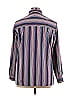 Foxcroft Stripes Purple Long Sleeve Button-Down Shirt Size 14 - photo 2