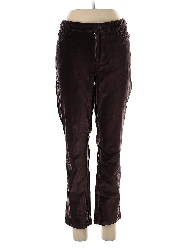 Belle By Kim Gravel Brown Casual Pants Size 12 - photo 1