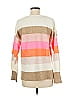Ann Taylor LOFT Color Block Tan Pullover Sweater Size M - photo 2