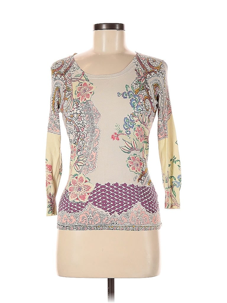 ETRO Ivory 3/4 Sleeve Top Size EU (IT) 42 / US 6 - photo 1