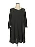 Honeyme Solid Gray Casual Dress Size XL - photo 1
