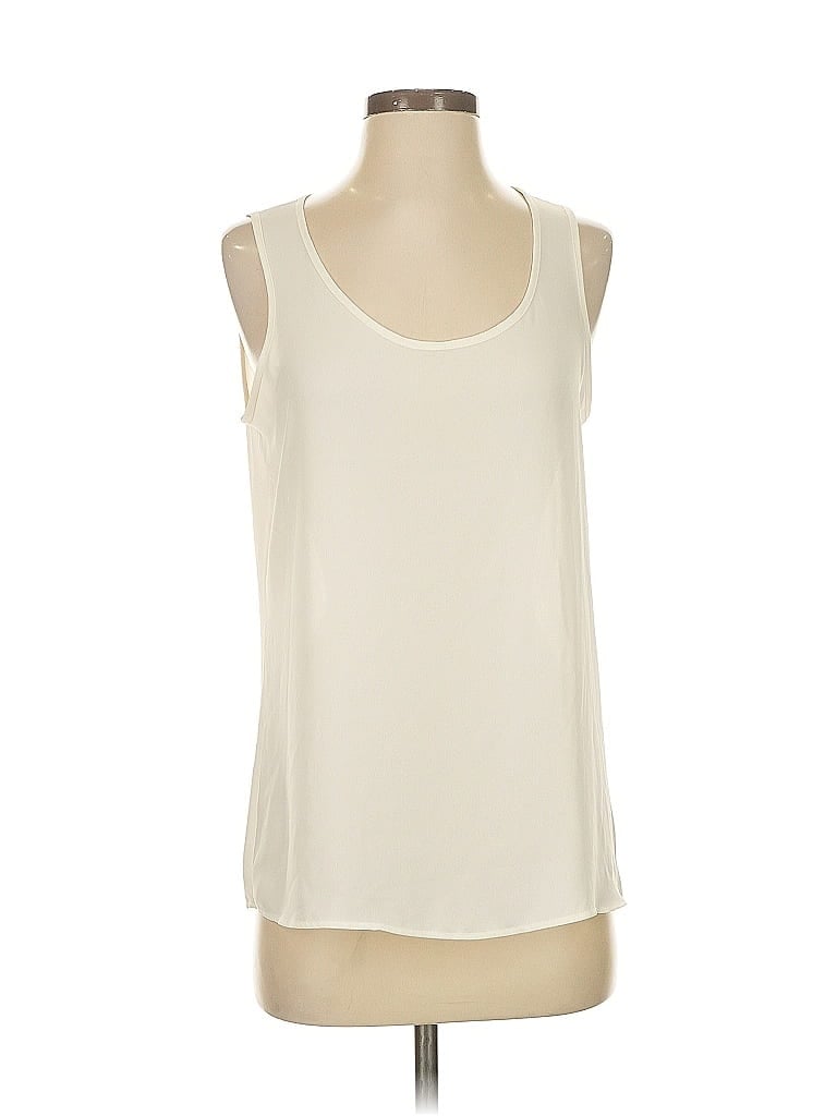 Pre-owned Express Sleeveless Blouse In White