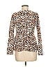 William Rast Animal Print Brown Long Sleeve Top Size XS - photo 2