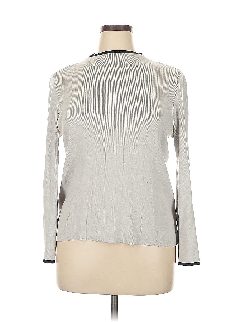 Pre-owned Halogen Pullover Sweater In Silver