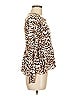 William Rast Animal Print Brown Long Sleeve Top Size XS - photo 4