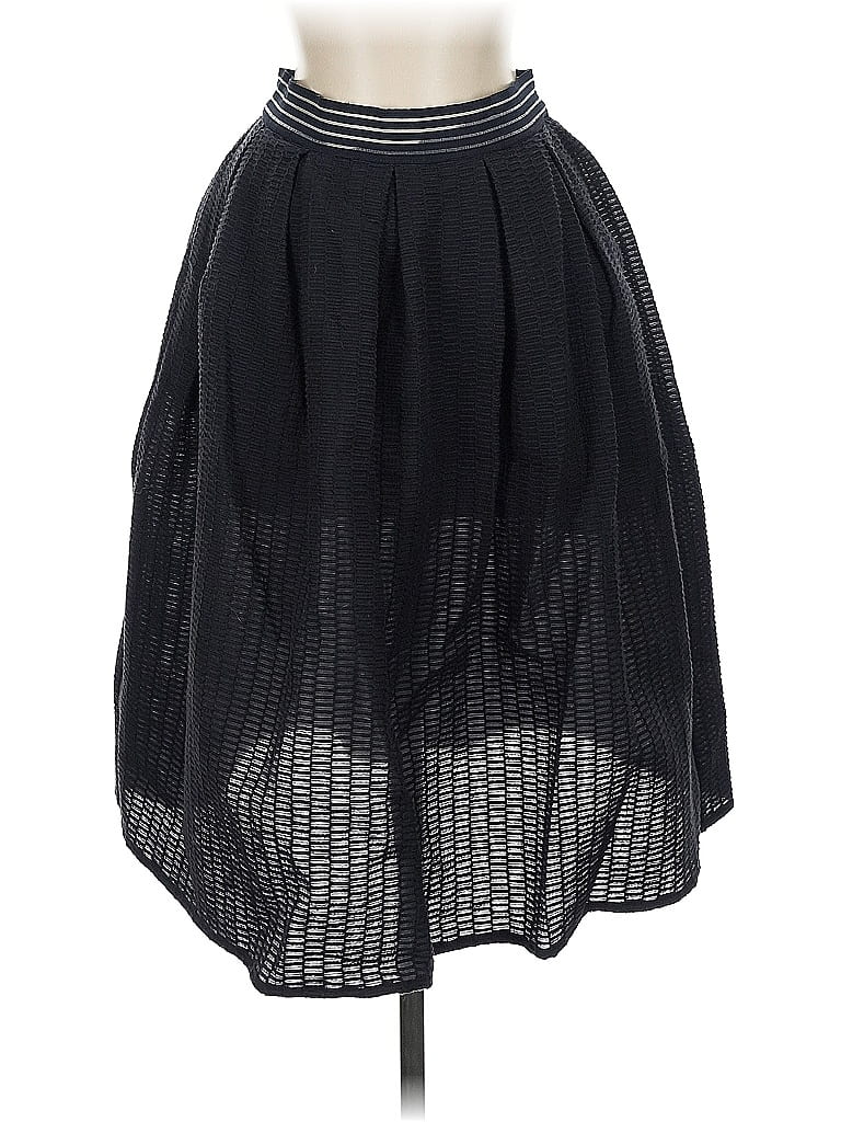 Armani Exchange Chevron-herringbone Black Blue Casual Skirt Size 00 - photo 1