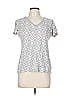 G.H. Bass & Co. 100% Cotton Argyle Silver Gray Short Sleeve T-Shirt Size M - photo 1